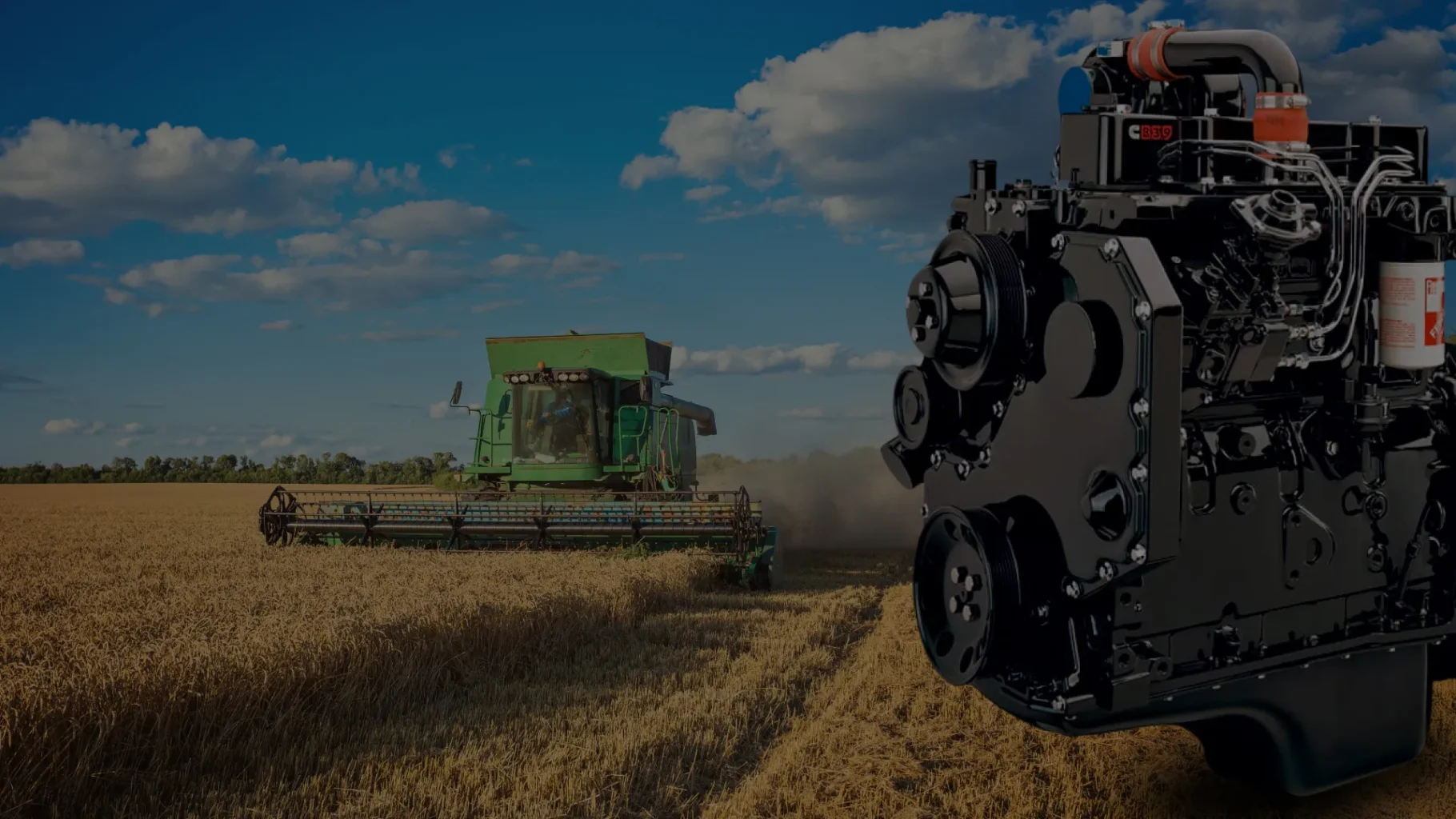 Motor Cummins 4BT potencia confiable para maquinaria agrícola